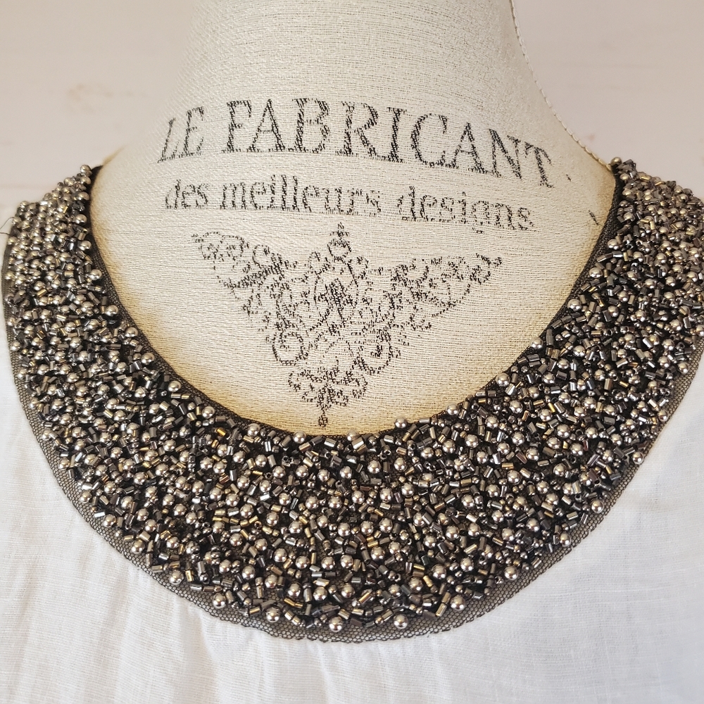 Lina Tomei Beaded Sleeveless Blouse - Picture 2 of 6